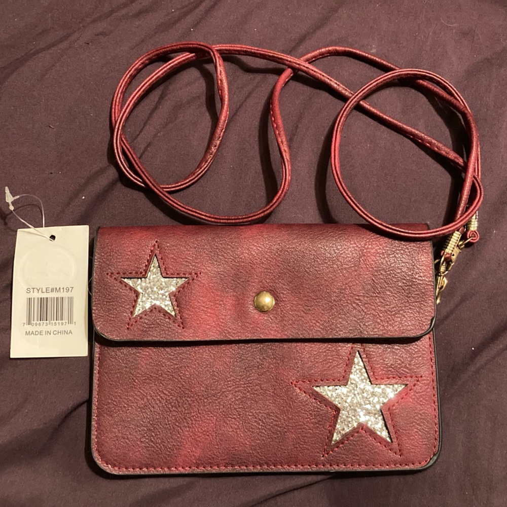 NEW You’re a Star 🌟 Red Crossbody with Silver Stars